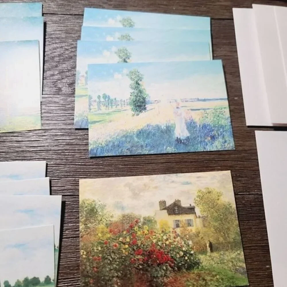 Vintage 2000 Monet Galison NY Notecards Keep It Box Argenteuil
